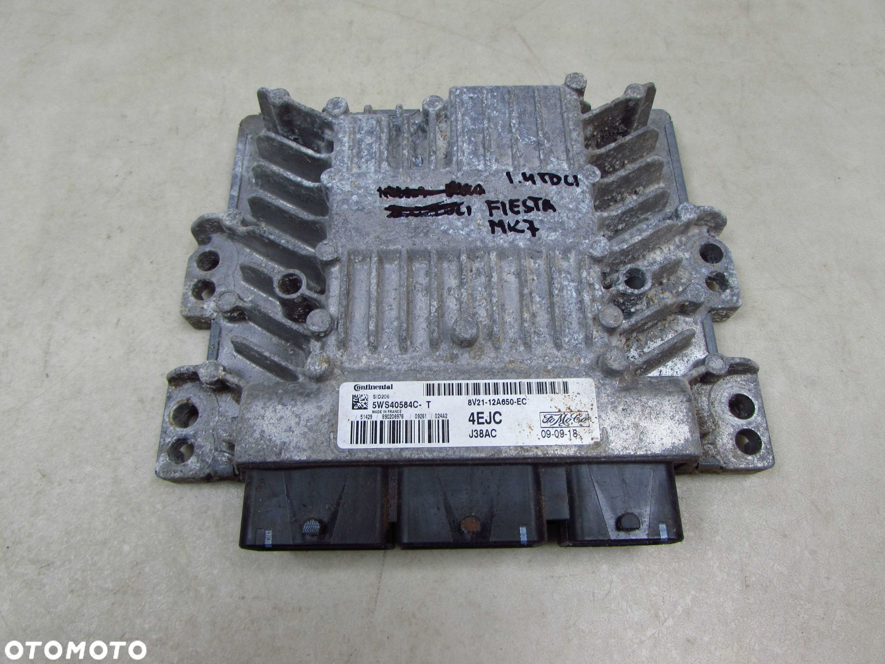FORD FIESTA FUSION 1.4 TDCI KOMPUTER STEROWNIK 5WS40584C-T 8V21-12A650-EC - 2