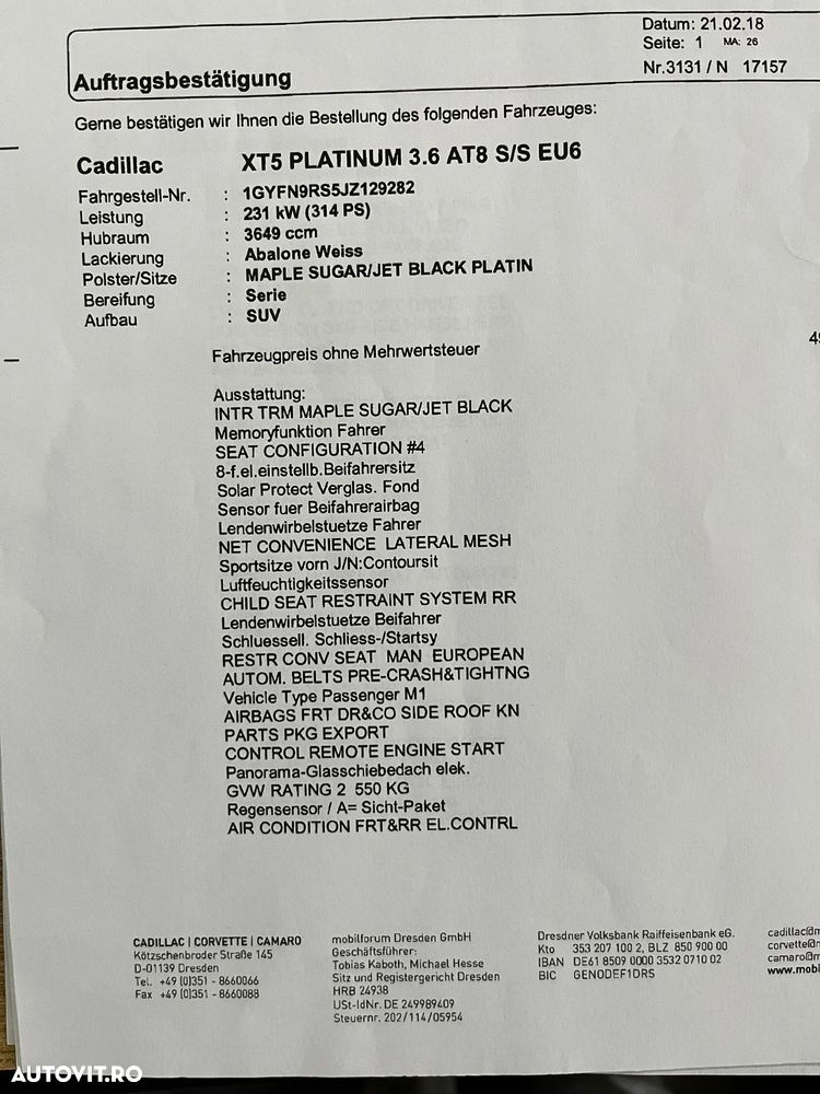 Cadillac XT5 3.6 V6 AWD Platinum - 16