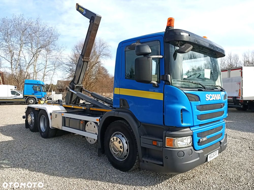 Scania P320 6x2 Hakowiec Marrel , oś skrętna - 4