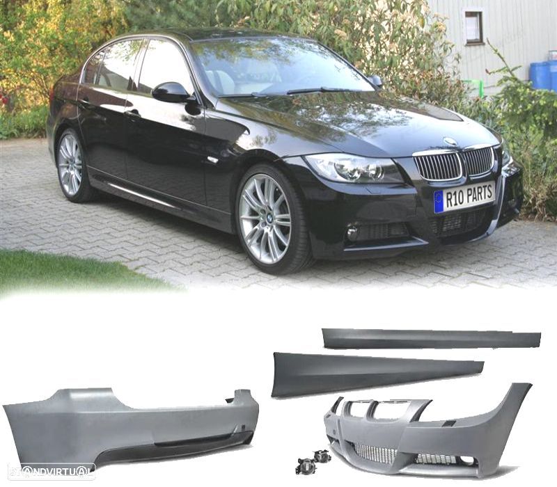 KIT CARROÇARIA BMW E90 05-08 SEM PDC LOOK M - 1