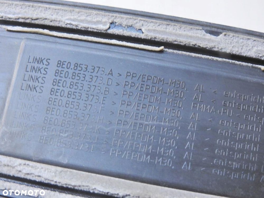 LISTWA NAKŁADKA PROGU LEWY PRZÓD AUDI A4 B7 8E0853373A 8E0853373D - 5