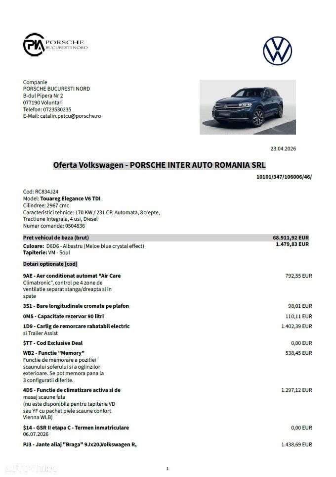 Volkswagen Touareg V6 TDI 4MOTION Elegance - 10