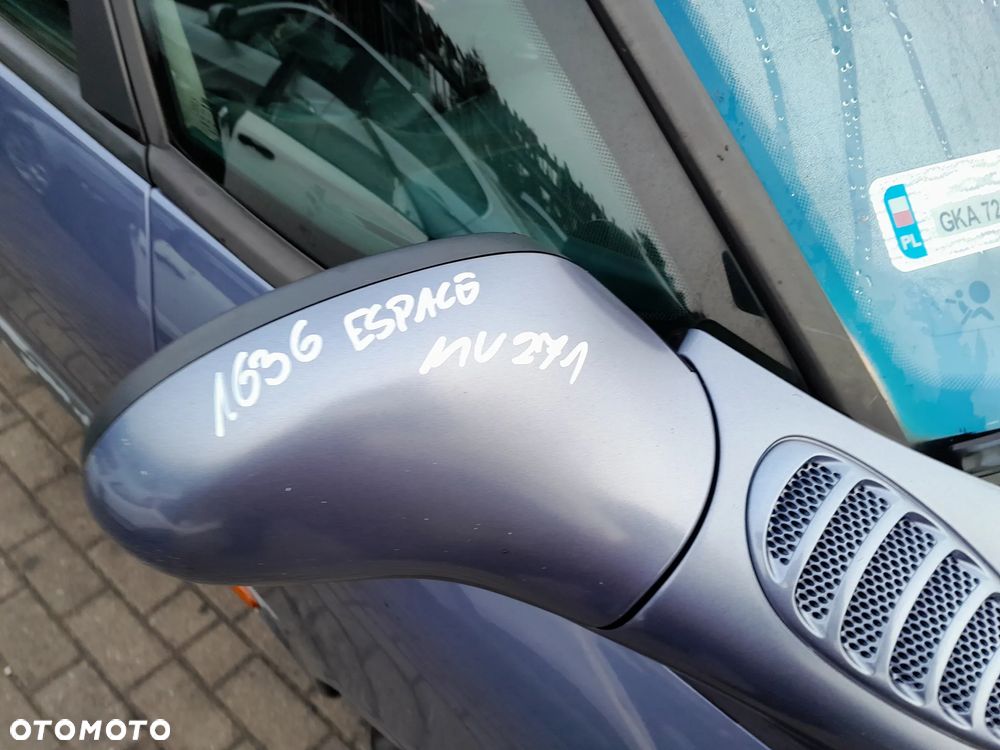 RENAULT ESPACE III LUSTERKO PRAWE PRZEDNIE PRAWY PRZÓD KOLOR: MV271 - 2