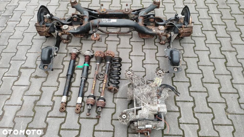 VOLKSWAGEN TIQUAN I 2.0 TSI BELKA ZAWIESZENIA TYLNEGO KOMPLETNA DYFER, AMORTYZATORY, PÓŁOSIE, SPRĘŻYNY - 1