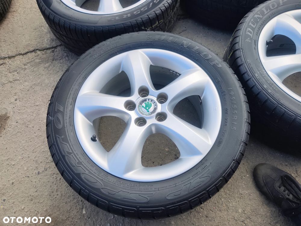 5x100 Felgi Aluminiowe Alufelgi Oryginalne 15 Koła Letnie Lato SKODA FABIA PRAKTIK ROOMSTER RAPID OCTAVIA I SEAT IBIZA CORDOBA TOLEDO II 2 IV 4 LEON I VW FOX POLO GOLF IV 4 NEW BEETLE BORA AUDI A3 8L A2 A1 Legnica ALU-RAD 195/55 - 9
