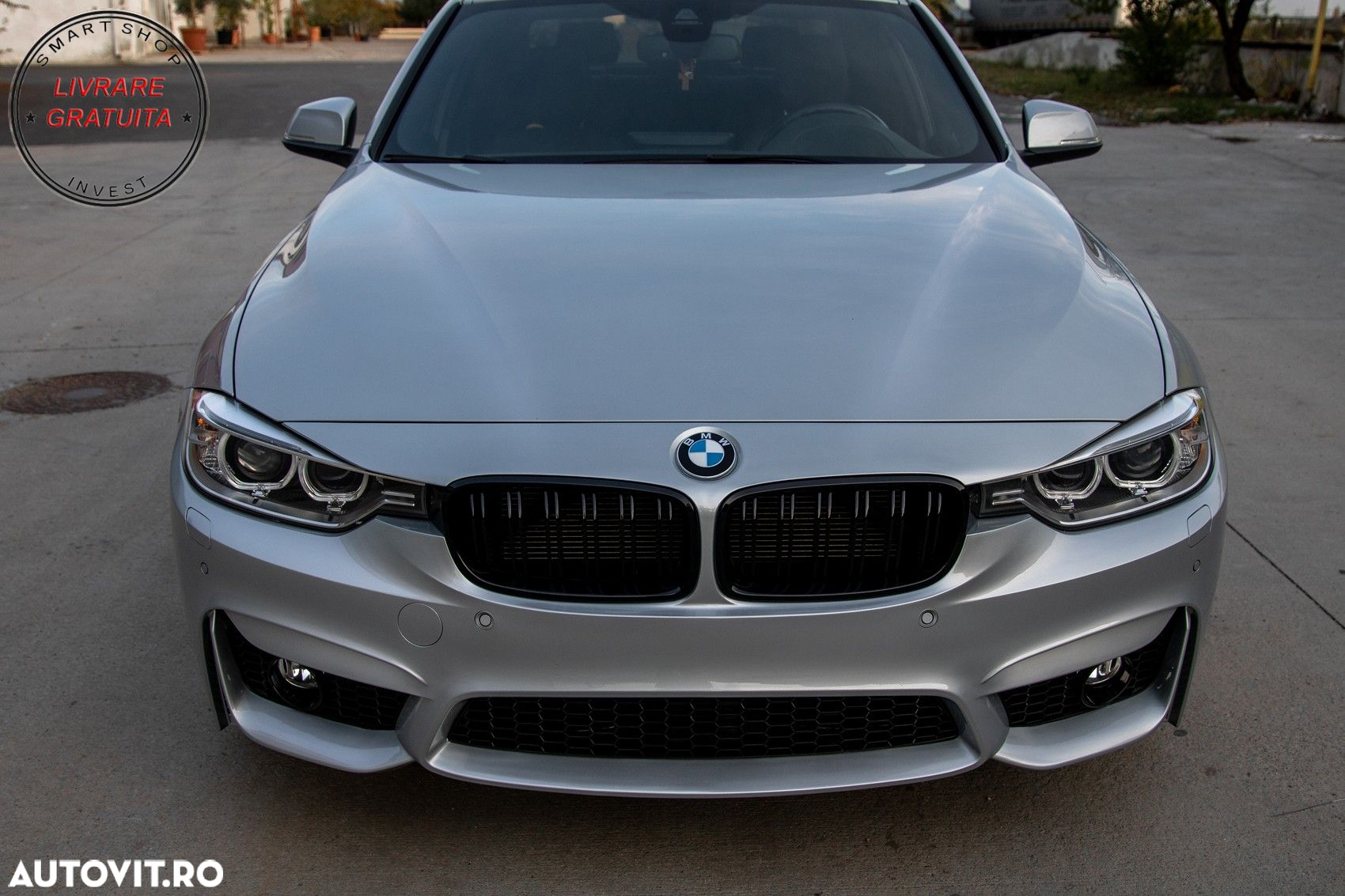 Grile Centrale BMW Seria 3 F30 (2011+) Piano Black M Design- livrare gratuita - 9