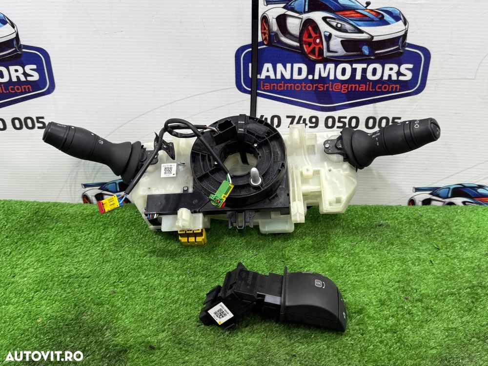 ANSAMBLU MANETE COMENZI VOLAN + SPIRA RENAULT MEGANE III B95 1.6 DIESEL 2014 COD OEM 255670019R 255529492R 2008-2016 - 1