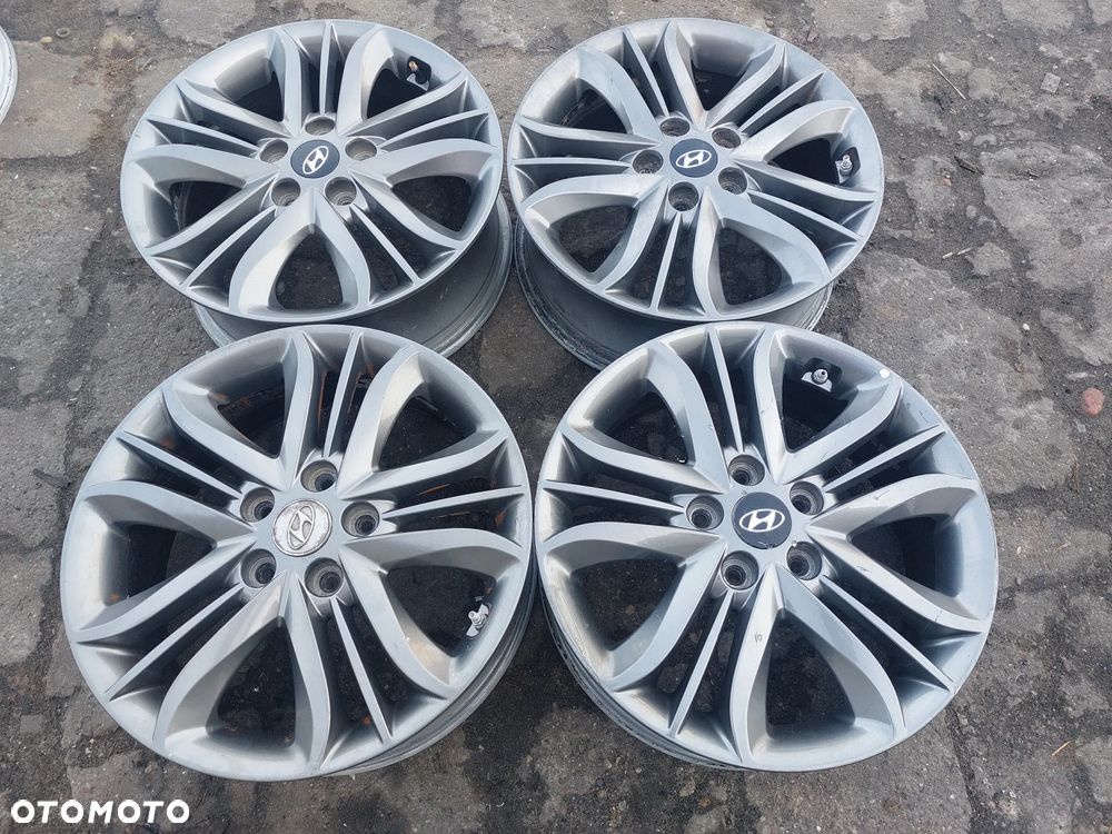 HYUNDAI IX35 FELGI ALUMINIOWE R17 6.5J ET51 5X114.3 OE 52910-2Y600 PROSTE! - 1