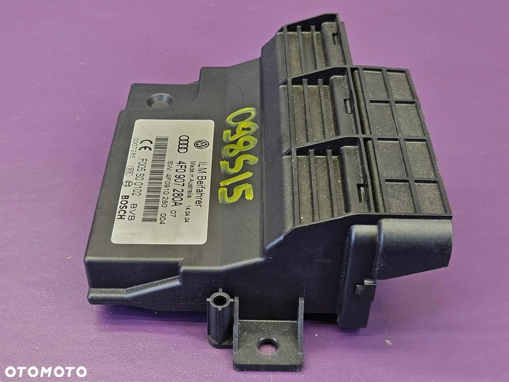 Moduł 4F0907280A 4F0910280 Sterownik Komputer ILM Zasilania Pradu Sieci Mocy Audi A6 C6 - 5