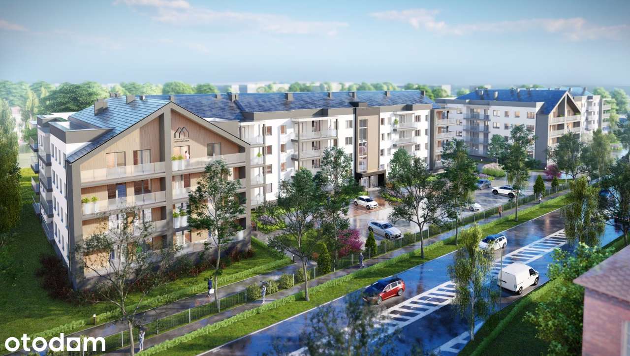 Dwupokojowe mieszkanie Apartamenty Artyleryjska 49,30 m2, I piętro