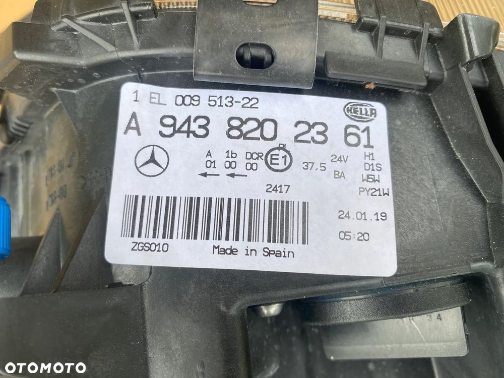 nowa lampa mercedes actros w943 bi xenon eu cała - 3