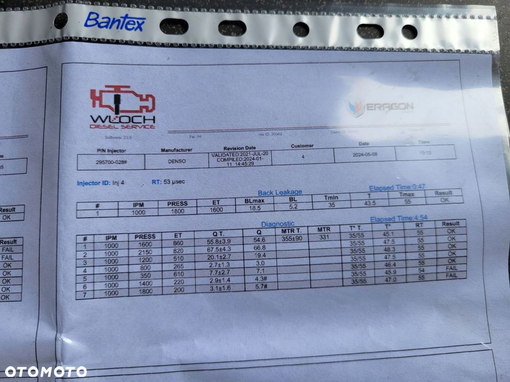 wtryskiwacz x4 komplet volvo v40 ii vea13-2370010-caa - 7