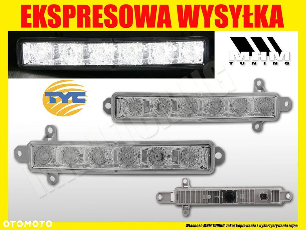 Lampa jazdy dziennej Led Drl Vivaro Zafira 107 107 301 308 Expert Partner - 2