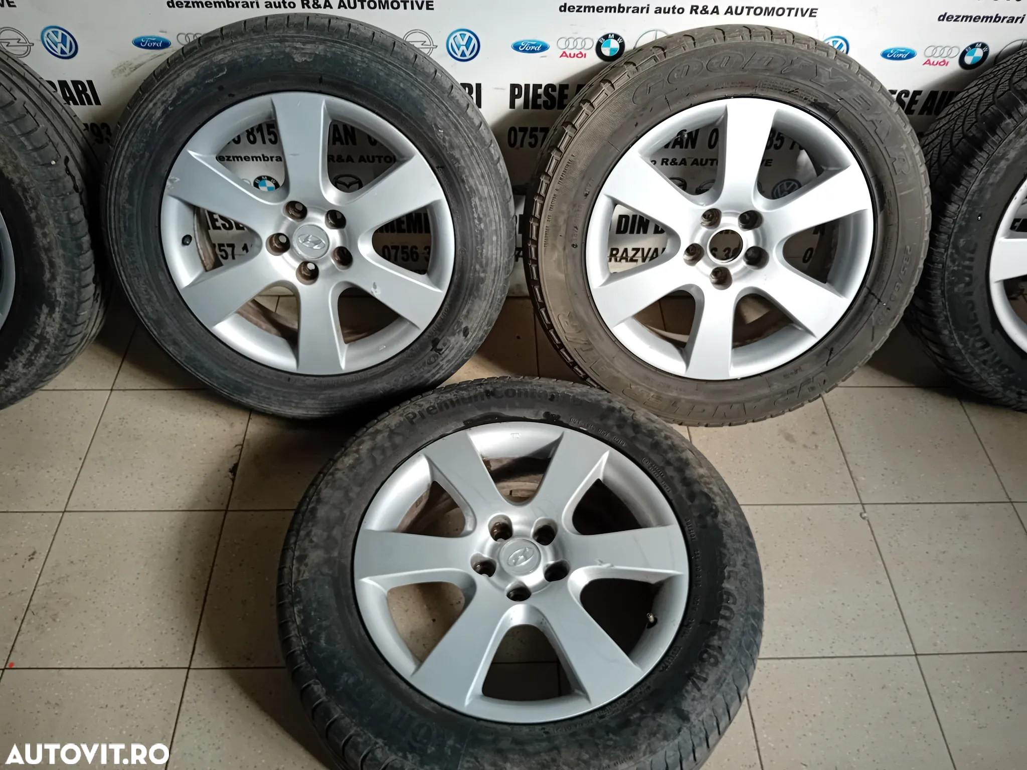 Set 5 Jante Aluminiu Hyundai Santa Fe 2 II 235/60R18 Prezoane 5x114.3 - 5