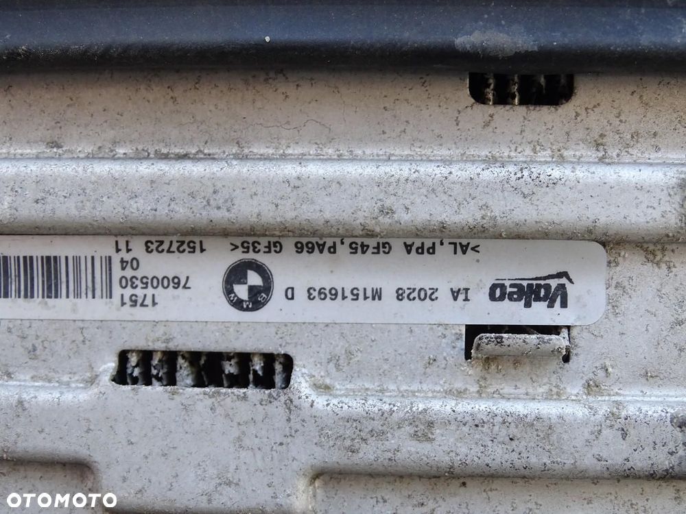 PAS PRZEDNI KOMPLETNY CHŁODNICE BELKA 2.0 D 143 184 KM BMW F30 F31 11-15r - 16