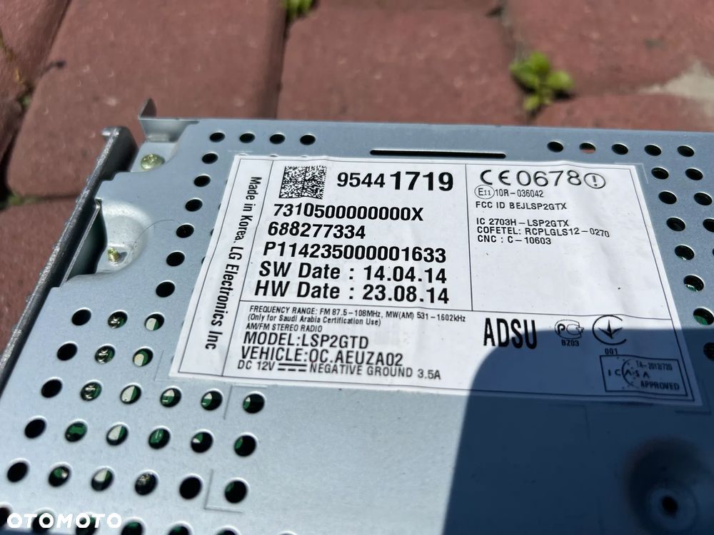 RADIO DOTYKOWE OPEL CORSA E 95441719 - 3