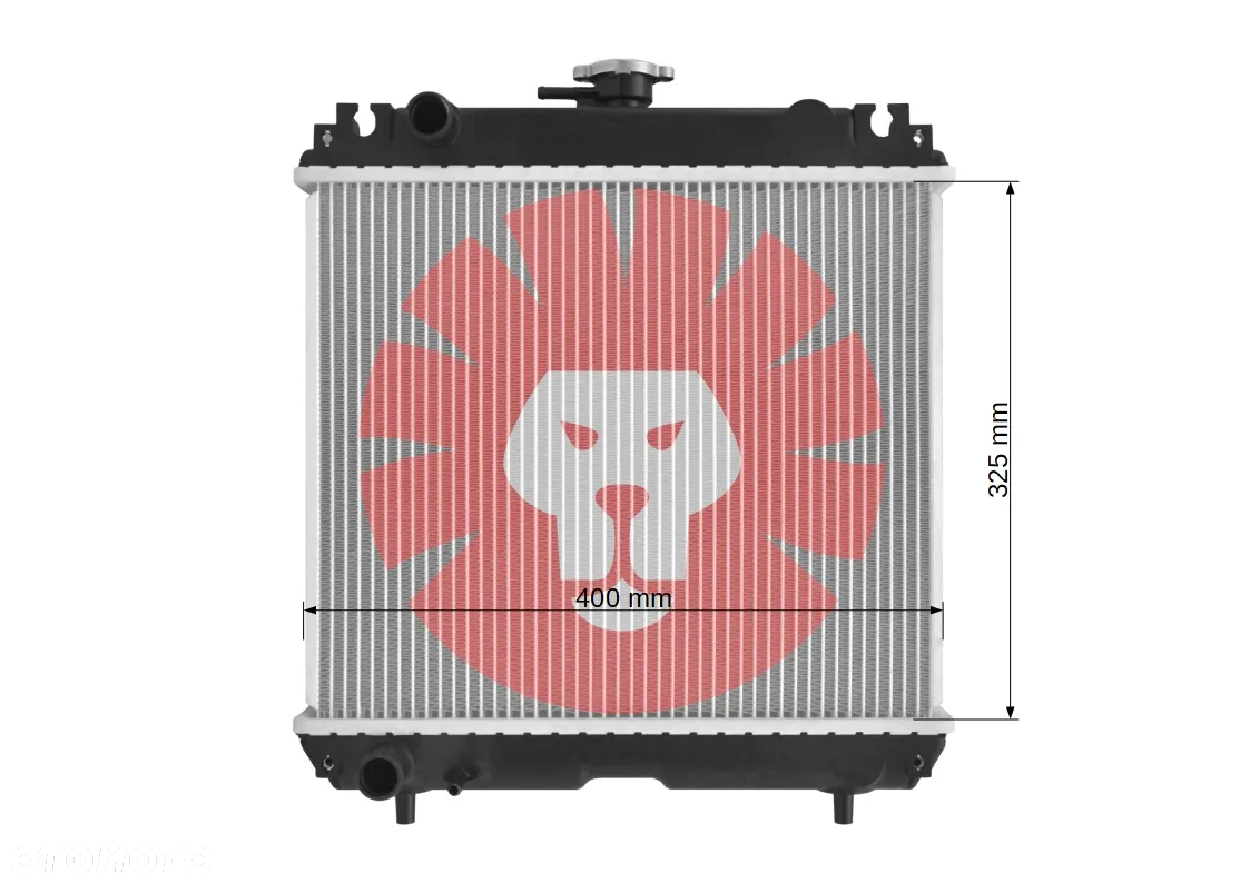 NOWA CHŁODNICA WODY KUBOTA F2260 F2560 B2410 B2710 ZD28 ZD25 B7800 B2910 B2630 B3030 B26 B3200 B3300 6C07058520 6C07058522 6C17058520 - 3