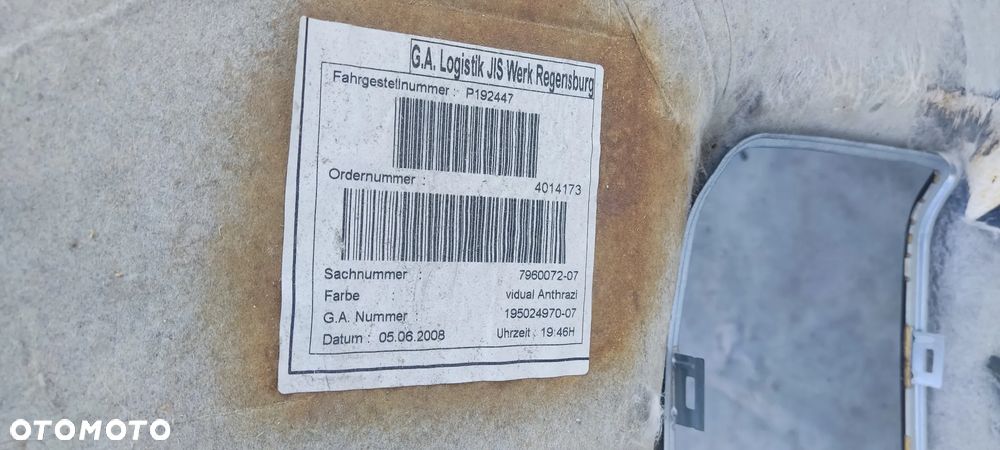 BMW E92 M-PAKIET PODSUFITKA 9149671-01 7960072-07 - 5