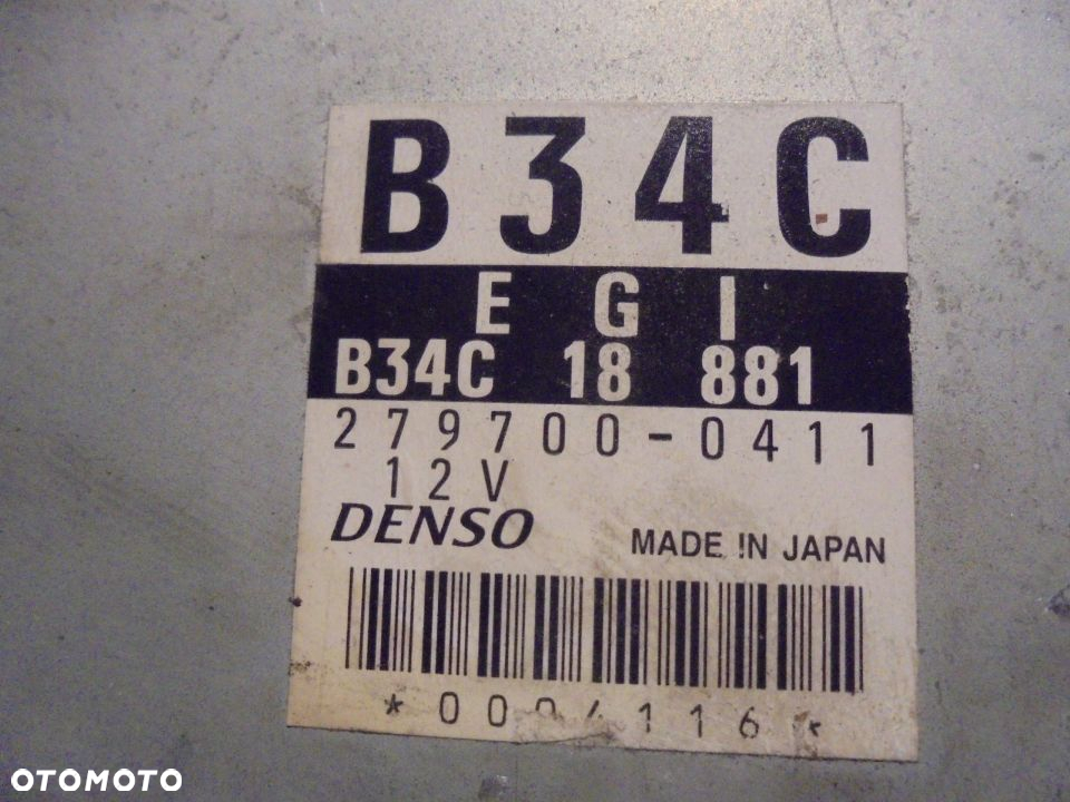 Mazda 323 F 1.3 16V BJ Komputer Silnika B34C 18881 - 2