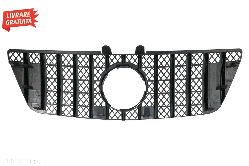 Grila centrala Mercedes ML W164 Facelift (07.2008-2011) Negru Crom GTR Panamerican- livrare gratuita - 4