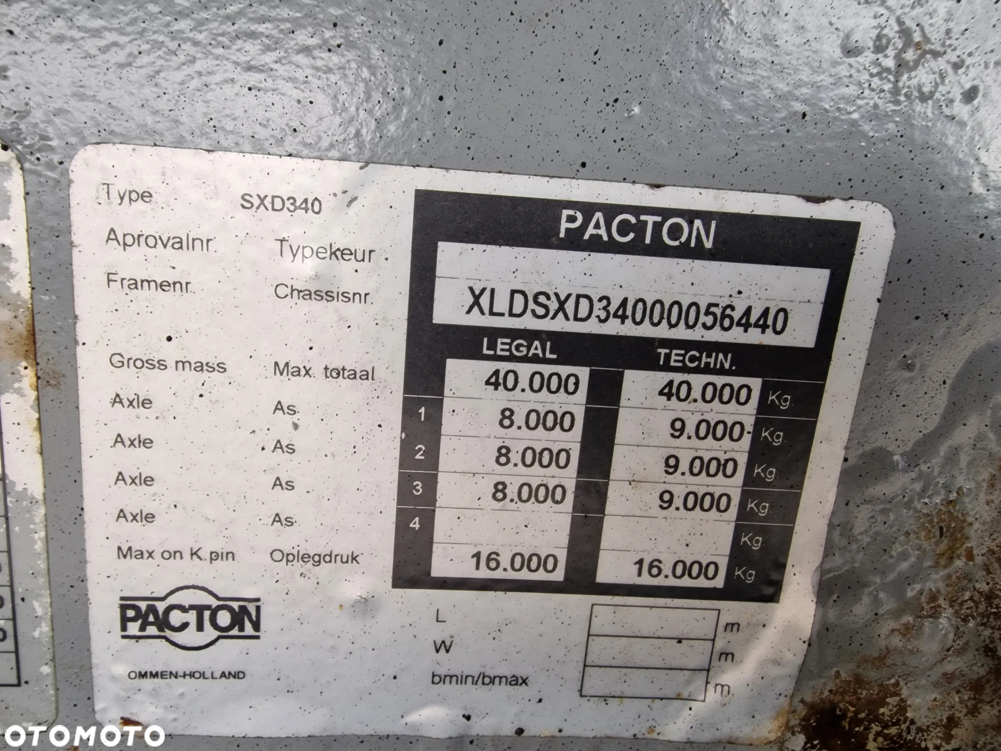 Pacton Firanka Jumbo Niskopodwoziowa 13,60 m 2008 rok - 7