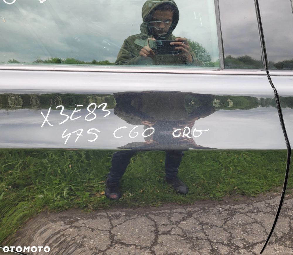 DRZWI PRAWY TYŁ TYLNE BMW X3 E83 475 BLACK SAPPHIRE ORG LAKIER C60 - 3