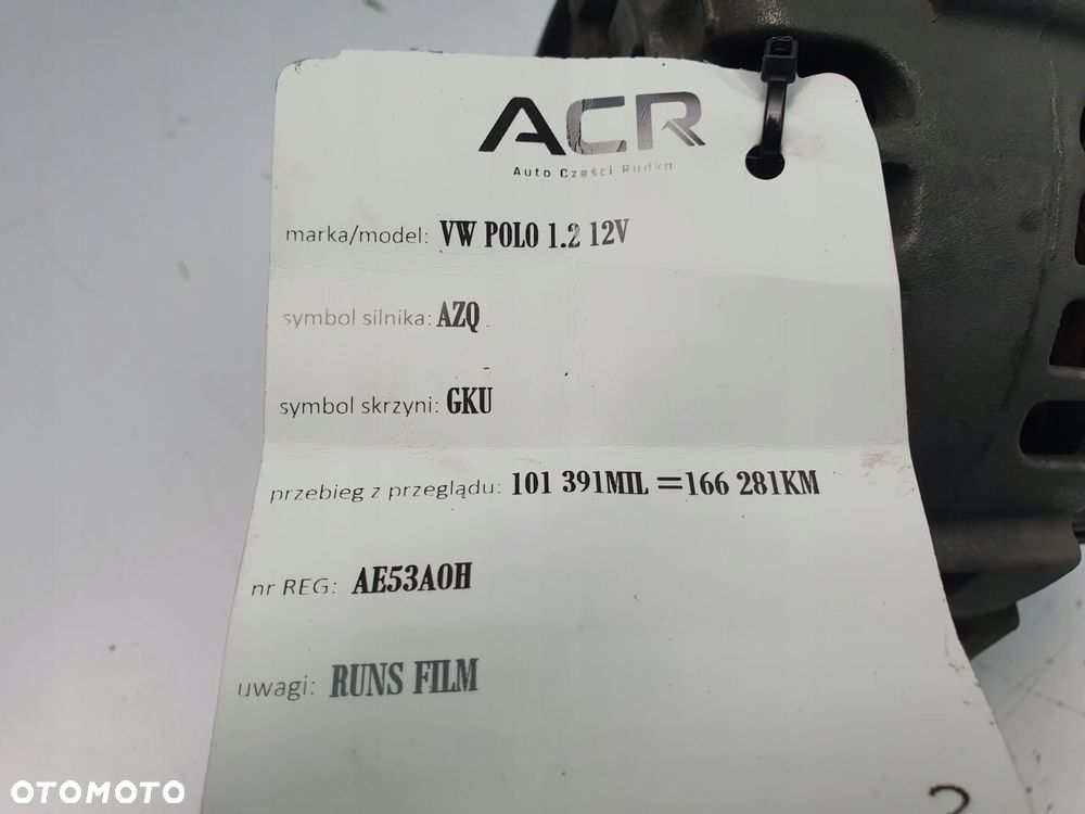 ALTERNATOR VW Polo IV Seat Ibiza IV Fabia II 1.2 12V 03D903025E valeo 90A - 8