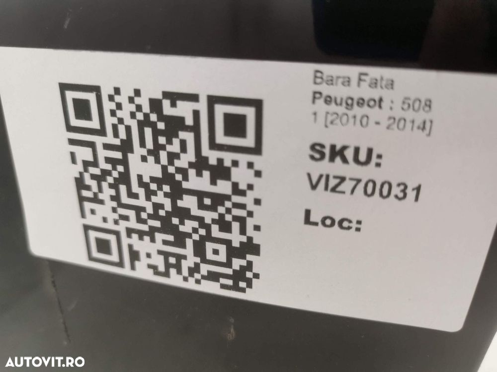 Bara Fata Peugeot  508 1 2010 2011 2012 2013 2014 Originala In Stare B - 8