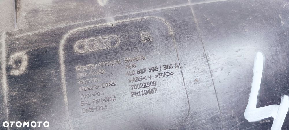 BOCZEK DRZWI P T AUDI Q7 4L 4L0867306 ALCATARA 40* - 7