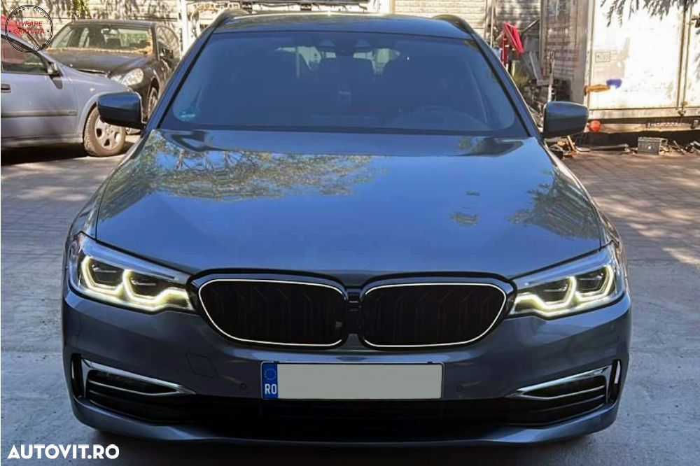 Grile Centrale cu LED BMW Seria 5 G30 G31 (2017-2019) Negru Lucios- livrare gratuita - 7