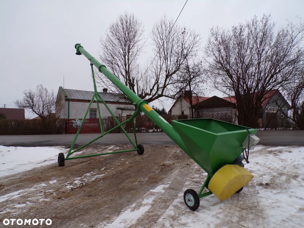 PODAJNIK/ PRZENOŚNIK ŚLIMAKOWY/Żmijka Do Zboża/ Pelletu/ Trocin Podajniki Przenośniki Ślimakowe Żmijki Fi 140 Fi 200/odciąg/ falownik/wysyp obrotowy/wózek /kosz - 11