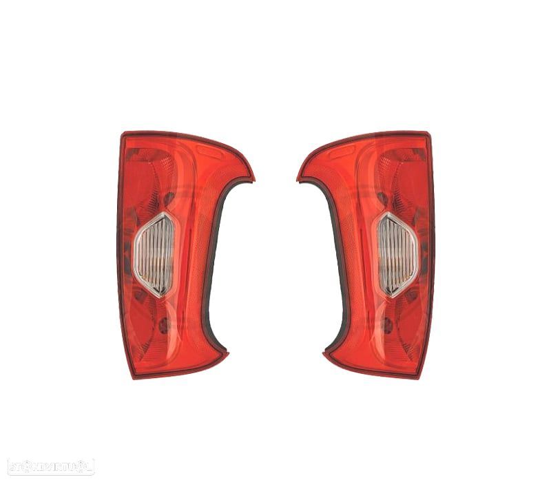FAROLINS PARA FIAT PANDA 12- BRANCO VERMELHO - 1