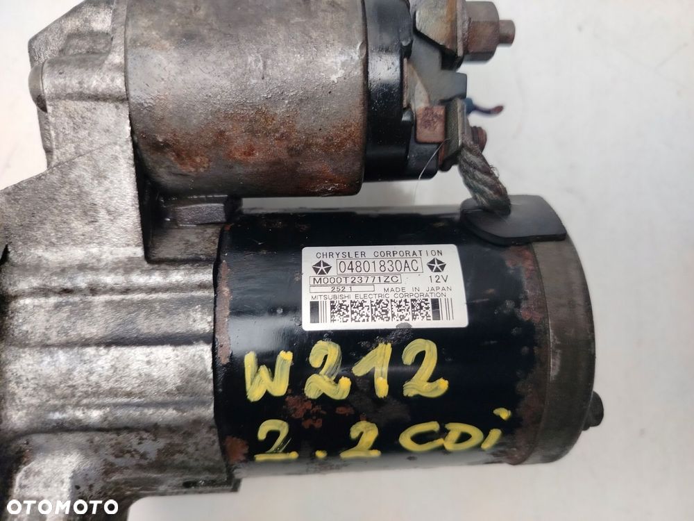 mercedes w212 2.2 cdi rozrusznik 04801830ac - 9