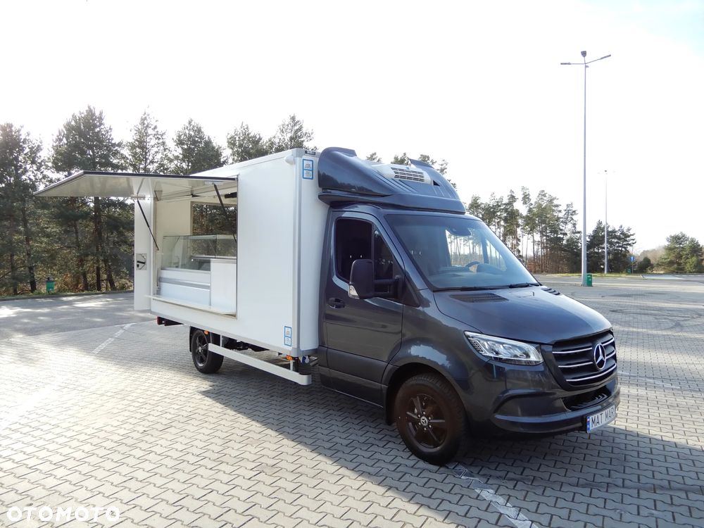 Mercedes-Benz Sprinter 319 CDI V6 3.0 CDI 190 KM Automat 7G-Tronic Auto-Sklep Food Truck Bar Smażalnia Izoterma Chłodnia Mrożnia Agregat Thermo King Zasilany Na Postoju V230 STAN NOWY JEDYNY TAKI POLECAM - 16