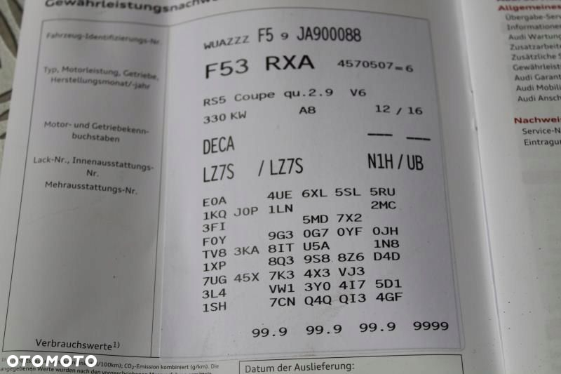 PANEL STEROWANIA MMI Audi RS5 F5 8W0919615 8W0919615 NV6 - 2