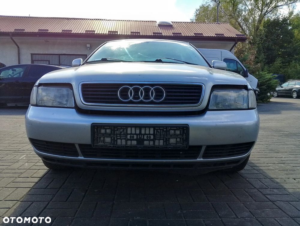 KOMPLETNY PRZÓD Audi A4 B5 Przed Lift (94-97r.) kolor lakier LY7M / L5 srebrny MASKA LAMPA prawa lewa ZDERZAK BŁOTNIK GRILL ATRAPA PAS PRZEDNI WZMOCNIENIE CZOŁOWE CHŁODNICA HALOGEN do założenia bez malowania - 2