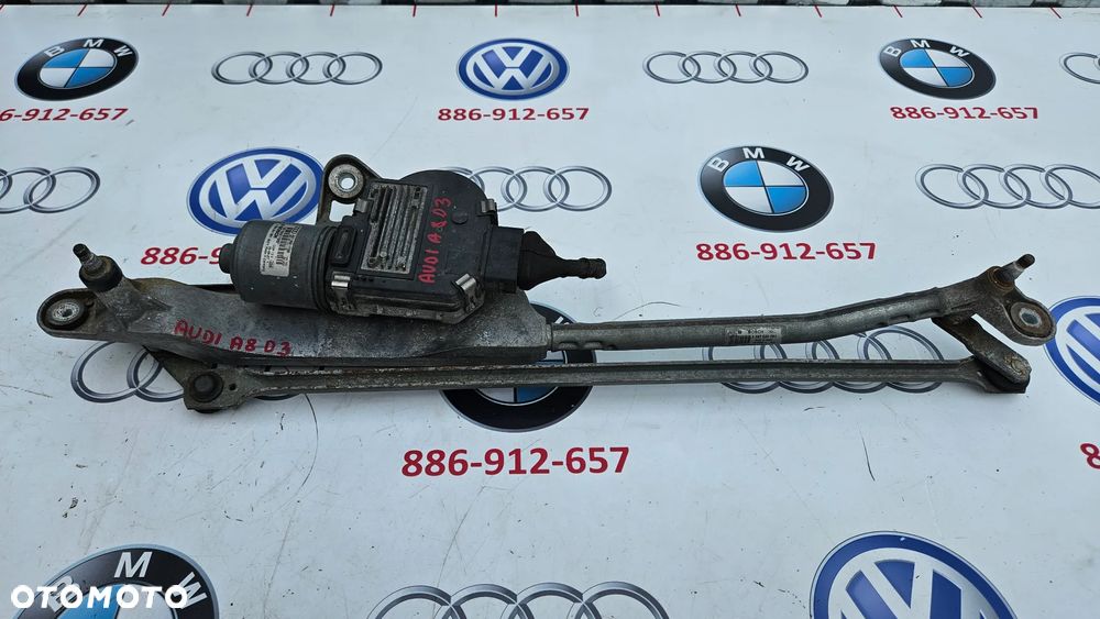 Audi A8 D3 Mechanizm wycieraczek przód Silniczek wycieraczek 4E1955119B - 1