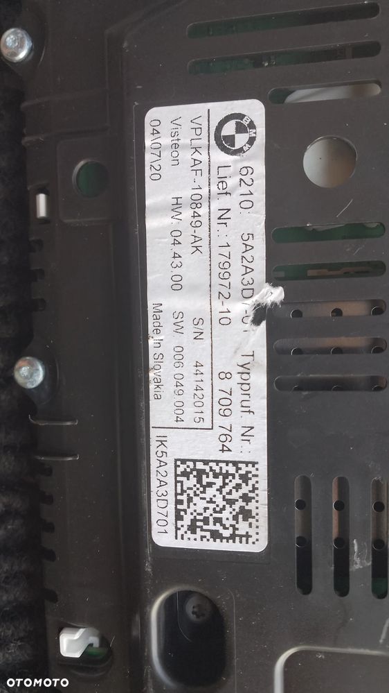 BMW 1 F40 Z4 G29 Licznik 5A2A3D7 8709764 virtual - 5