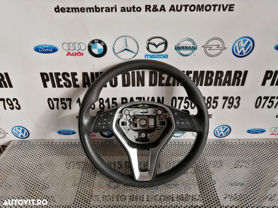 Volan Din Piele Cu Comenzi Si Padele Mercedes A/B Class W176 W246 - 3