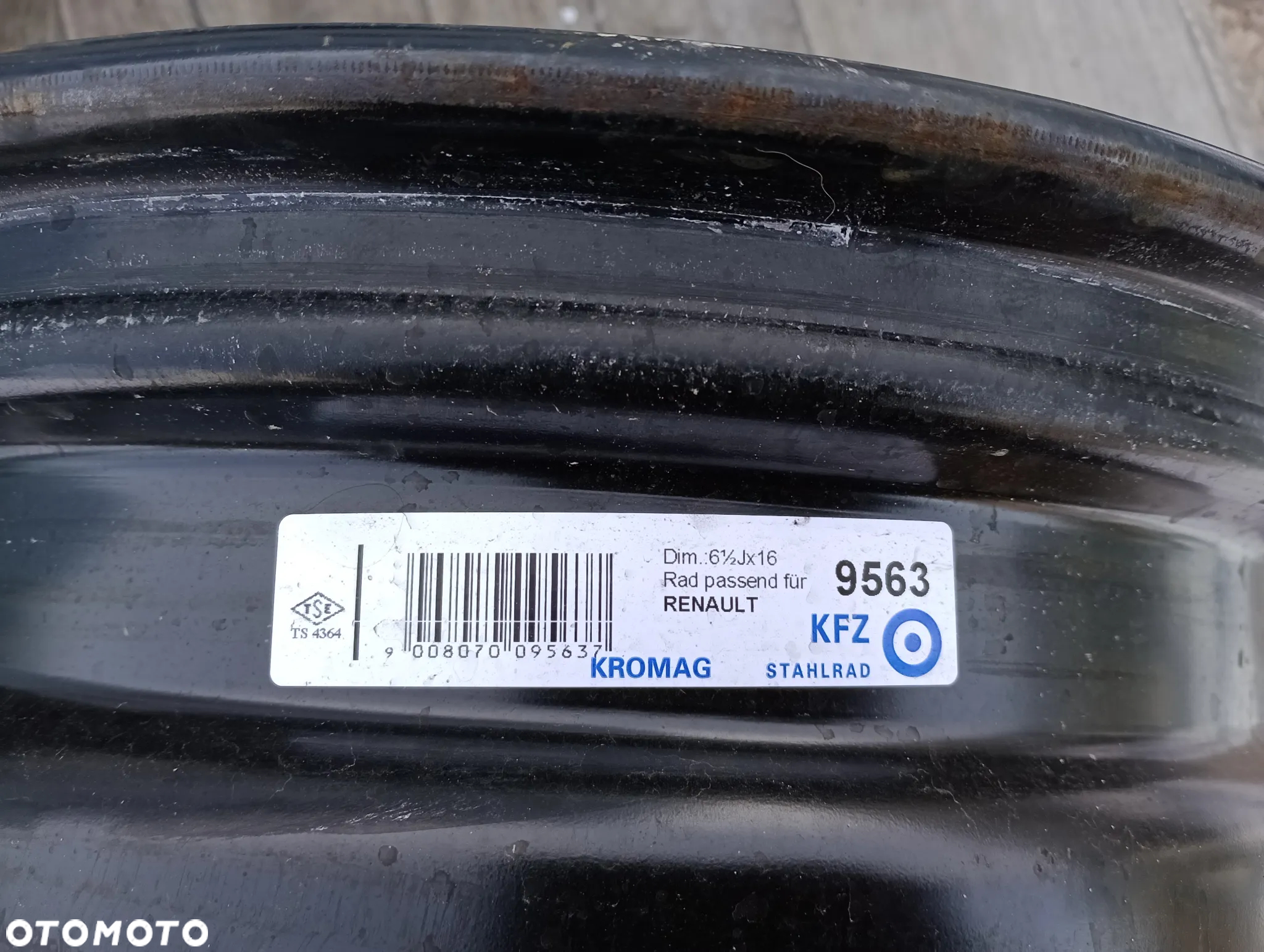 FELGI STALOWE 5x114 R16 6,5J ET47 Z TPMS Renault Trafic Megane Scenic Latitude Fluence Dacia Duster Fiat Talento Opel Vivaro - 6