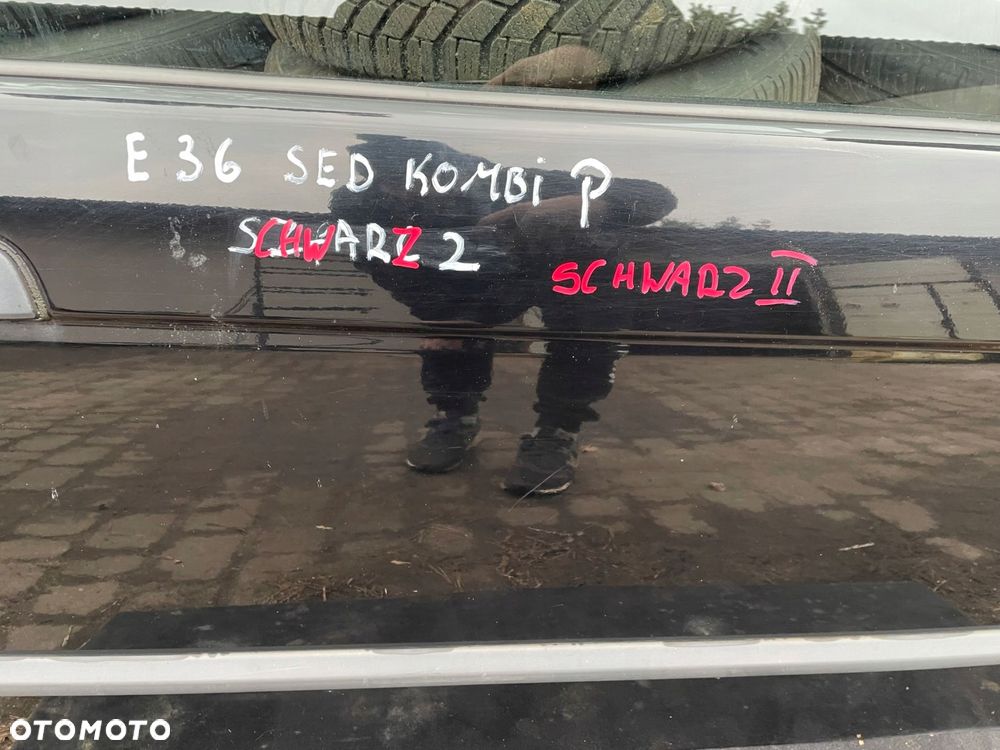 drzwi prawe bmw e36 compact schwarz 2 ori lakier - 2