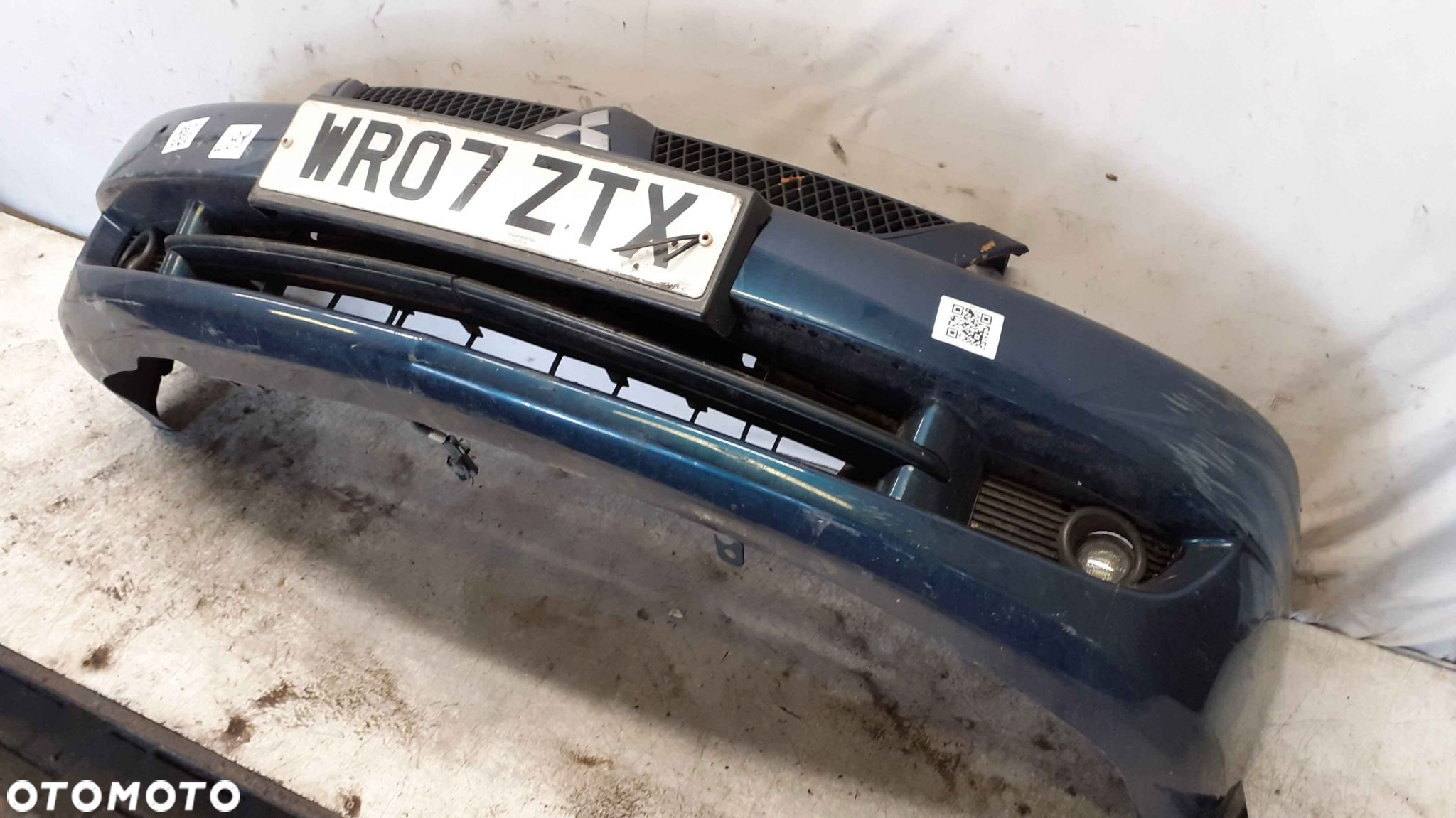 } ZDERZAK PRZÓD PRZEDNI MITSUBISHI LANCER 7 VII ZIELONY HALOGENY - 3