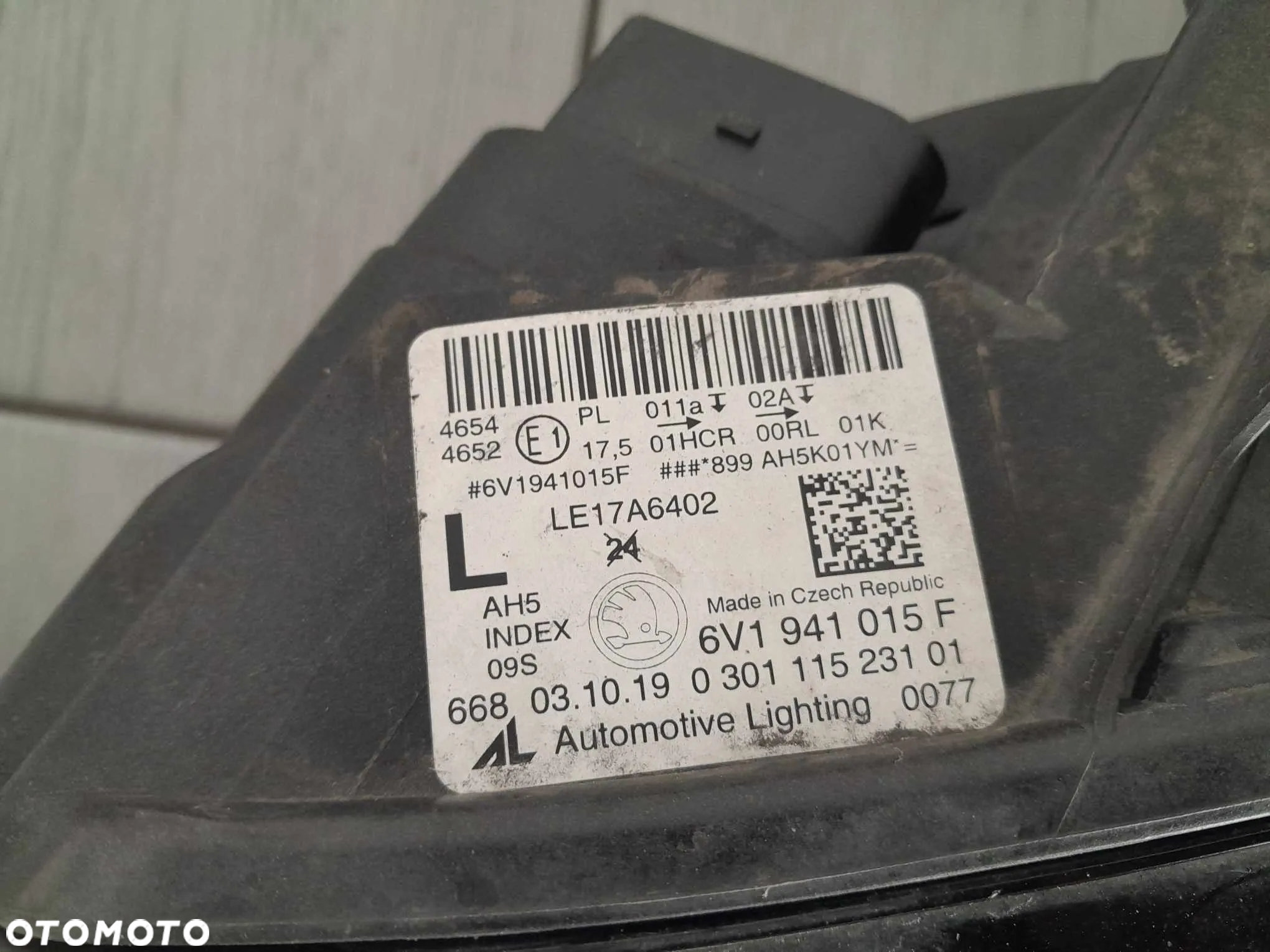 LAMPA PRZEDNIA PRZÓD LEWA SKODA FABIA III LIFT FULL LED 6v1941015f MODUŁ - 10