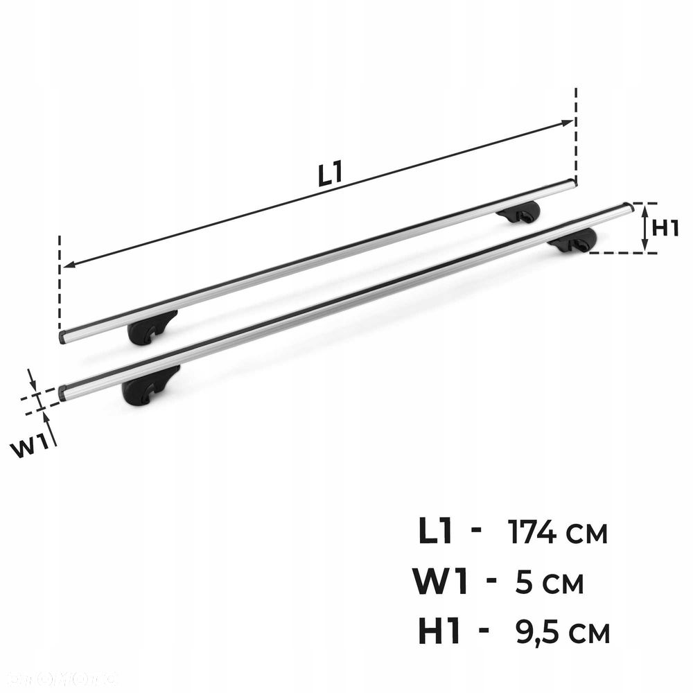 Bagażnik belki poprzeczne paki skrzyni ładunkowej FORD RANGER IV 2022- - 3