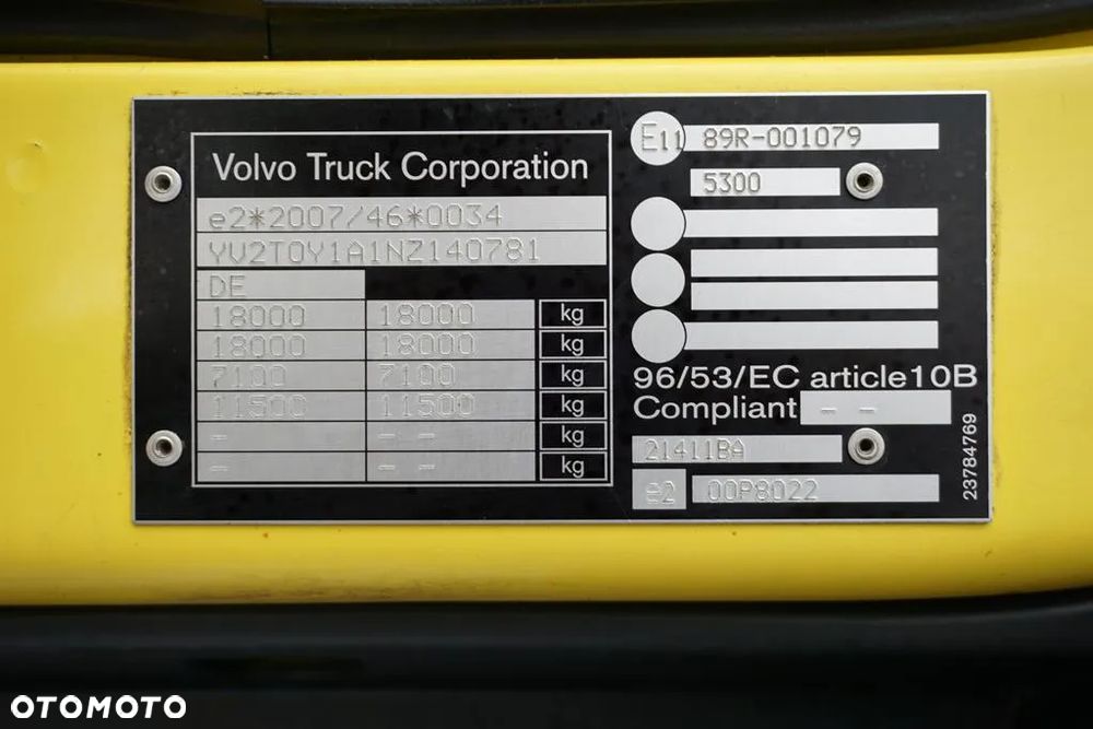 Volvo FL / 290 / ACC / E 6 / BURTOWY / 18 PALET / ŁAD. 10 150 KG - 11