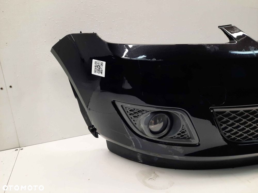 ^ ZDERZAK PRZÓD PRZEDNI FORD FIESTA MK.6 6 VI LIFT FL D2 CZARNY HALOGENY - 6