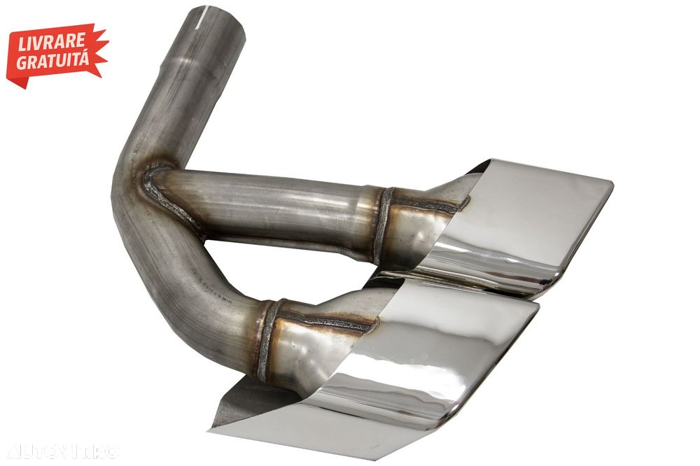 Ornamente toba Audi Q7 4M (2015-2019) SQ7 Design Chrome doar pentru Benzina- livrare gratuita - 4