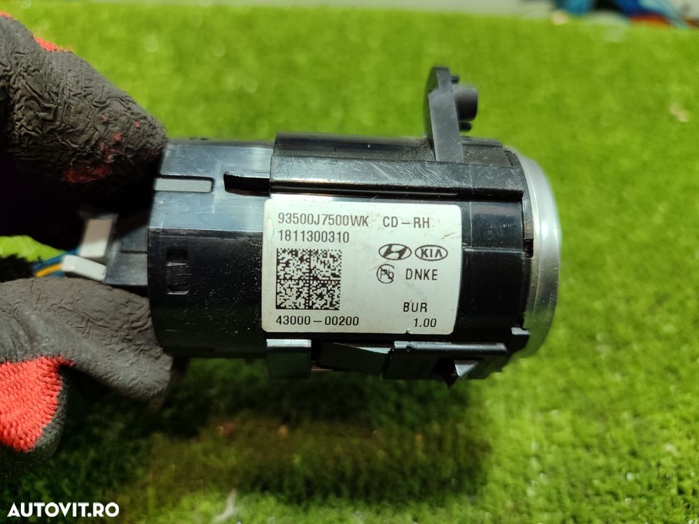 BUTON START / STOP KIA CEED GT-LINE 1.4 BENZINA 2019 COD OEM 43000-00200 / 93500J7500 / 2018-2021 - 8