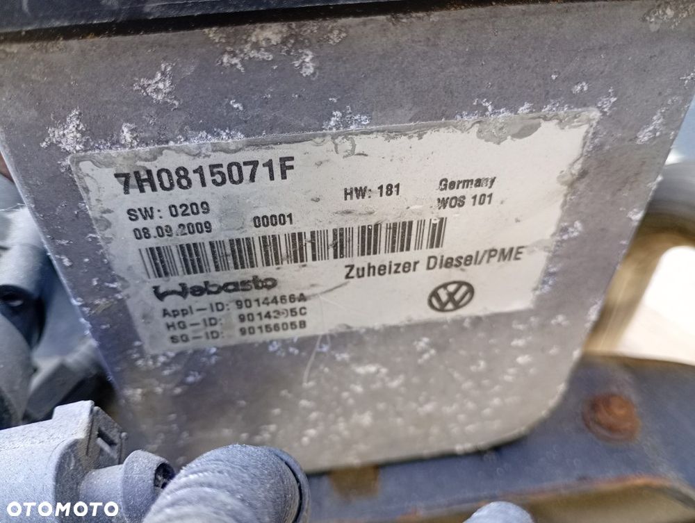 Webasto Ogrzewanie Postojowe Thermo Top C 12V 5.0kW Vw Transporter T5 T5 Lift 2003-2015 - 8
