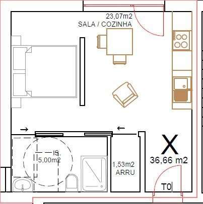 Apartamento T0 Novo em Tondela | Design Moderno e Excelente Localiz... - Grande imagem: 3/3